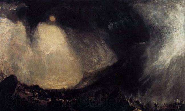 Joseph Mallord William Turner Snow Storm, Hannibal and his Army Crossing the Alps France oil painting art